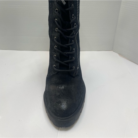 Steve Madden | Black | Chunky Heeled Boots | 8.5 - Picture 4 of 14